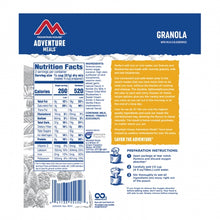 Load image into Gallery viewer, MOUNTAIN HOUSE ADVENTURE MEALS (Granola with Milk & Blueberries)