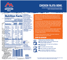 Load image into Gallery viewer, Mountain House Chicken Fajita Bowl
