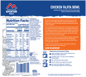 Mountain House Chicken Fajita Bowl