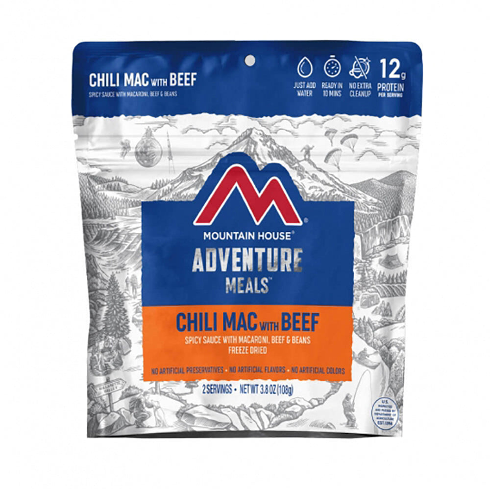 MOUNTAIN HOUSE ADVENTURE MEALS (Chili Mac with Beef)